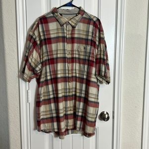 Men’s RedHead Plaid Short Sleeve Shirt 2XL. New without tags.